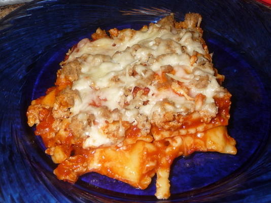 lasagne à la dinde ravioli