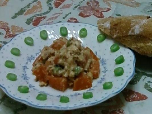 Salade dijon moutarde à la tomate et au saumon - sans mayo