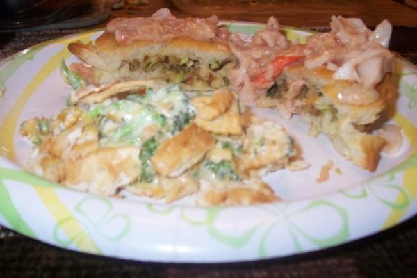 Croissants farcis aux poireaux et à la crème de beurre de homard