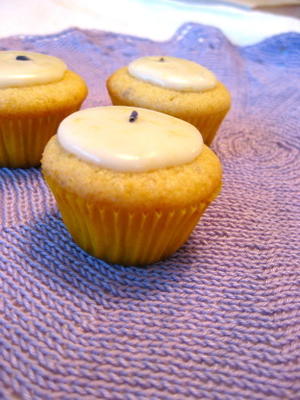 cupcakes citron lavande (avec glaçage)