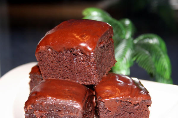 brownies hollandais au cacao et à la citrouille (comme un gâteau)
