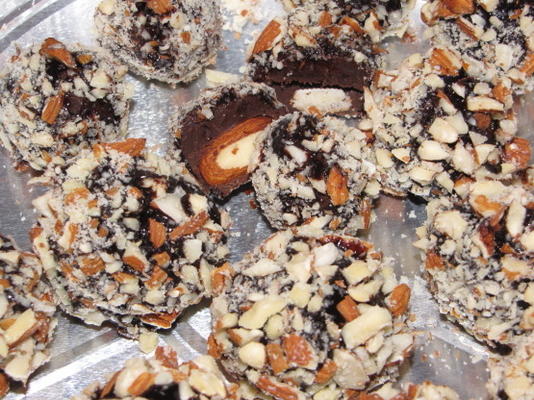 truffes au fudge aux amandes
