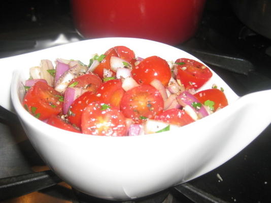tomates balsamiques marinées