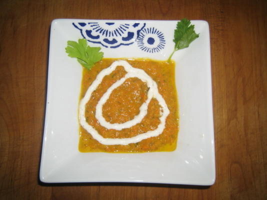 crecy de potage épicé (carotte)
