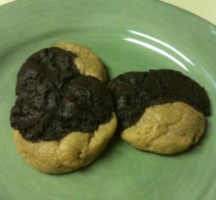 quand le biscuit au chocolat a roulé avec le biscuit au beurre d'arachide