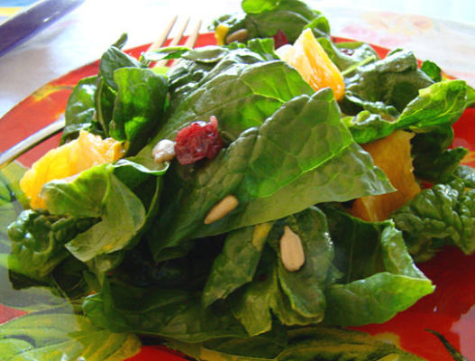 salade d'épinards orange tournesol