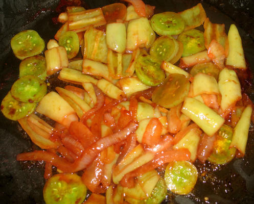 catalina, poivrons, oignons et tomates