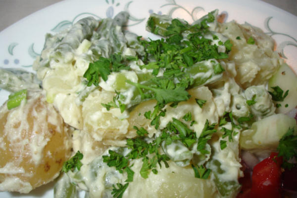 salade de pommes de terre dijon aux haricots verts
