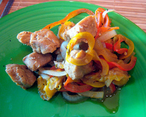 Médaillons de bison au poivron rouge et à l'orange
