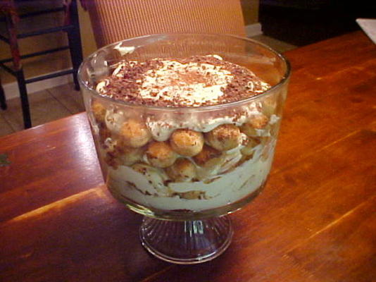 tiramisu trifle avec zabaglione