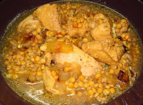 poulet au curry de pays avec dhal