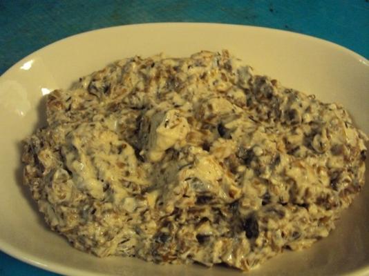 tartinade crémeuse aux champignons