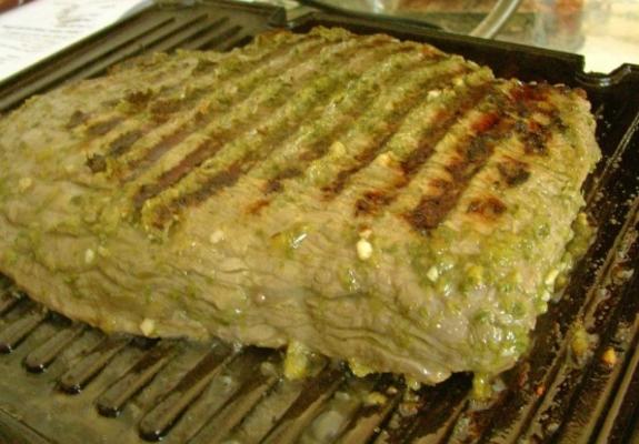 steak de flanc grillé au pebre