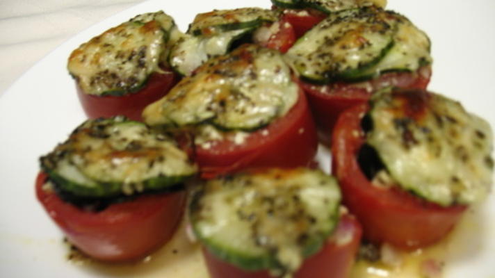 marmie's tomates à la grecque farcies au four / grillées