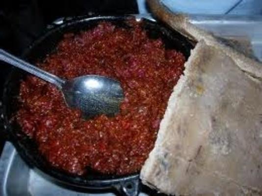 tartare de boeuf éthiopien (kitfo)