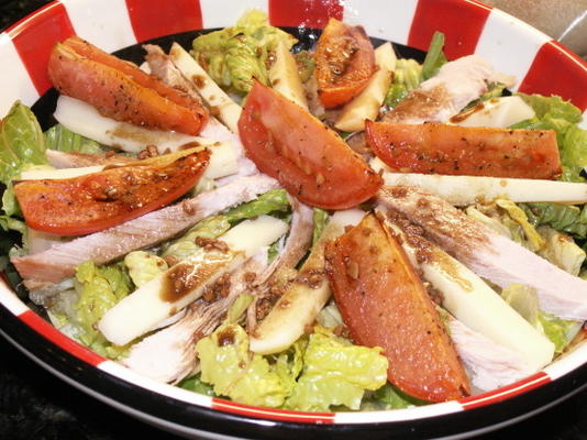 salade de dinde et tomates rôties