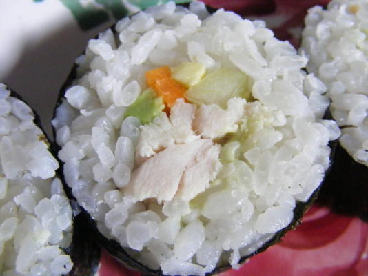 sushi à la dinde