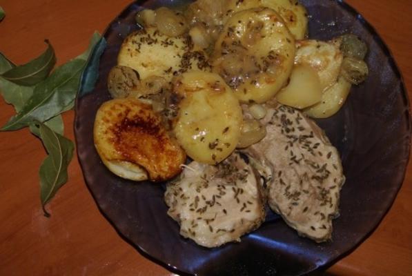 Porc maltais et pommes de terre 