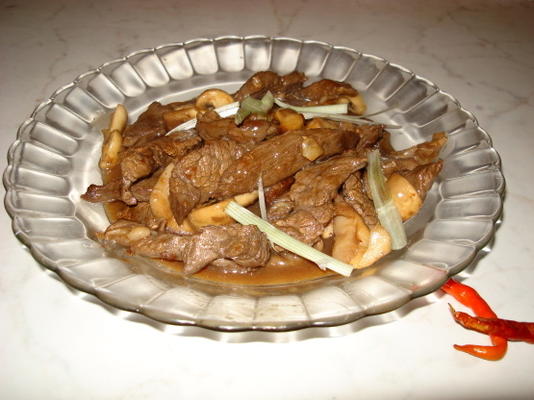 boeuf sauté à la sauce d'huître