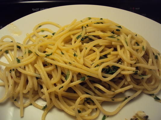 spaghettis au beurre de persil
