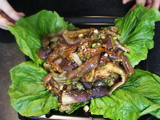 coréen gaji namul (accompagnement coréen d'aubergines)