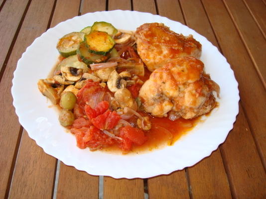 Poulet de chasseur de senora dilanda (cacciatore)