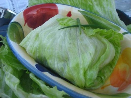 roulés de laitue au poulet épicé