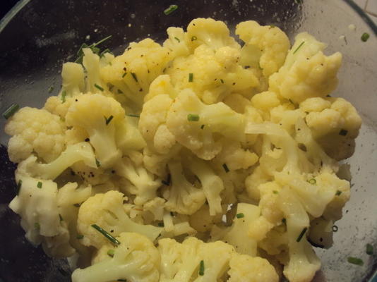 chou-fleur à la ciboulette et au citron