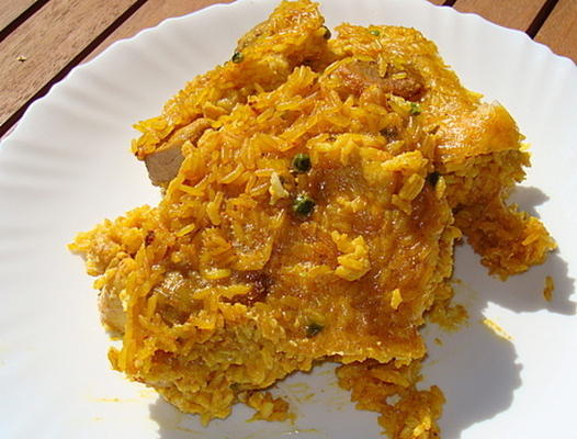 arroz con costra (riz croûté au porc et au poulet)