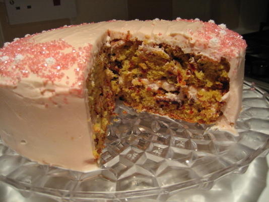 Le gâteau moucheté rose d'Annie Bell