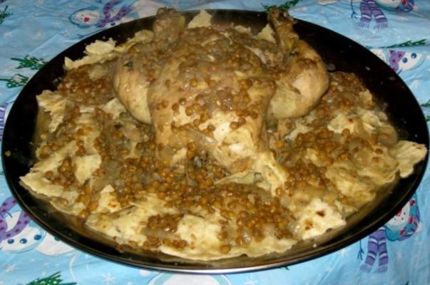 rfissa (poulet marocain aux lentilles)