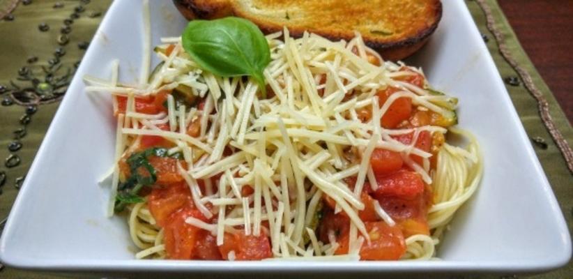 capellini tomates et basilic