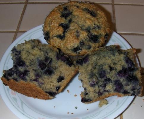 muffins au son d'avoine et de bleuets