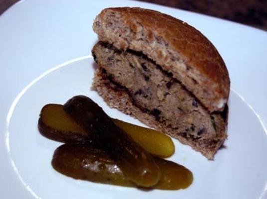 Burger bio au poulet et aux champignons du chef joey