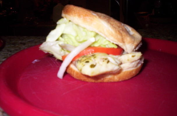 sandwich au tilapia au citron grillé