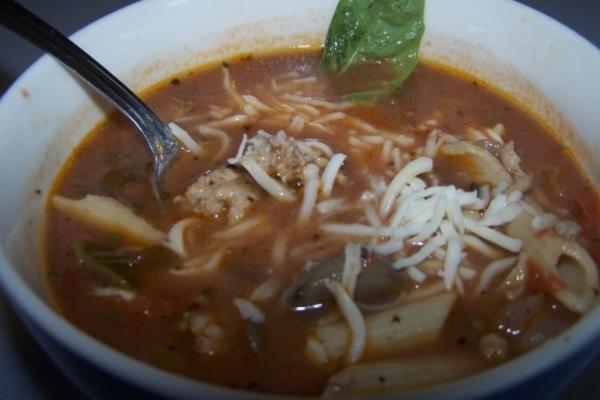 soupe poulet tomate basilic