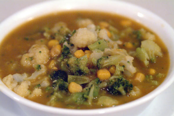 soupe sucrée et acidulée