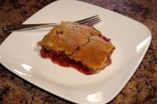 rhubarbe fraise du chef joey's cordonnier (végétalien)