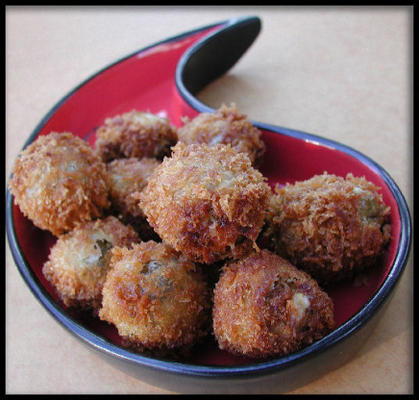 sumbishiz aux olives panko et fromage bleu