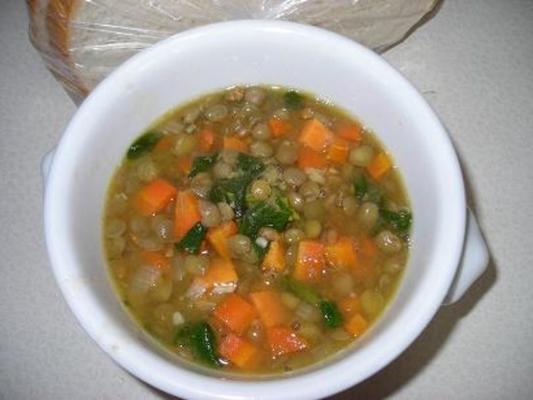 Soupe robuste aux lentilles, à la 