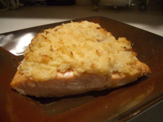 saumon garni de purée de pommes de terre