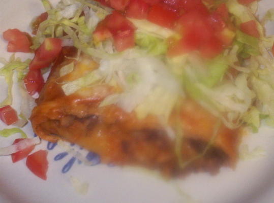 burritos aux haricots et au fromage avec sauce chili tex-mex