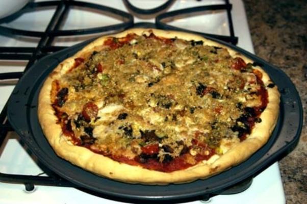 pizza végétalienne sans levure du chef joey's