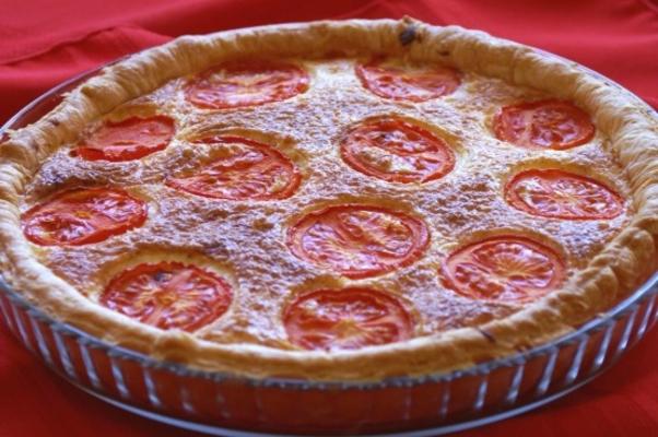 quiche au saumon et tomate