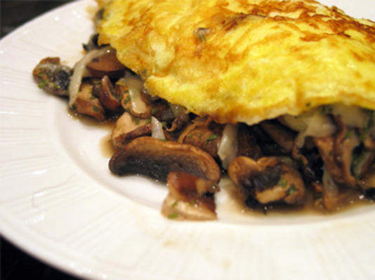 omelette aux champignons sauvages