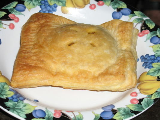 courgettes et merlu dans la pâte feuilletée