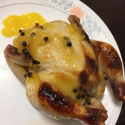 Gibier de Cornouailles au jus d'orange et au miel