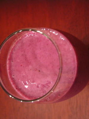 smoothie de fruits aux protéines