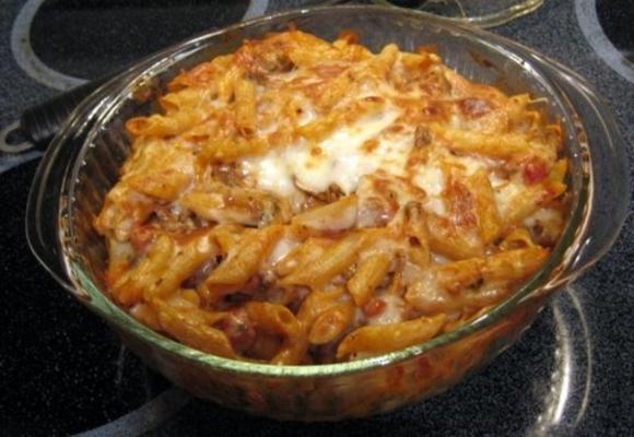 ziti de dinde au four