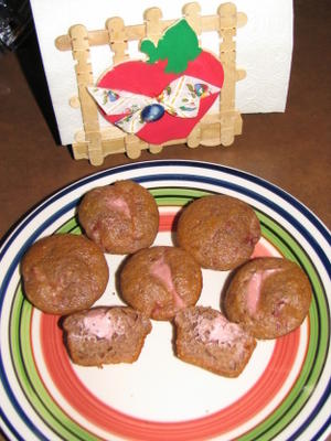 mini muffins surprise aux fraises